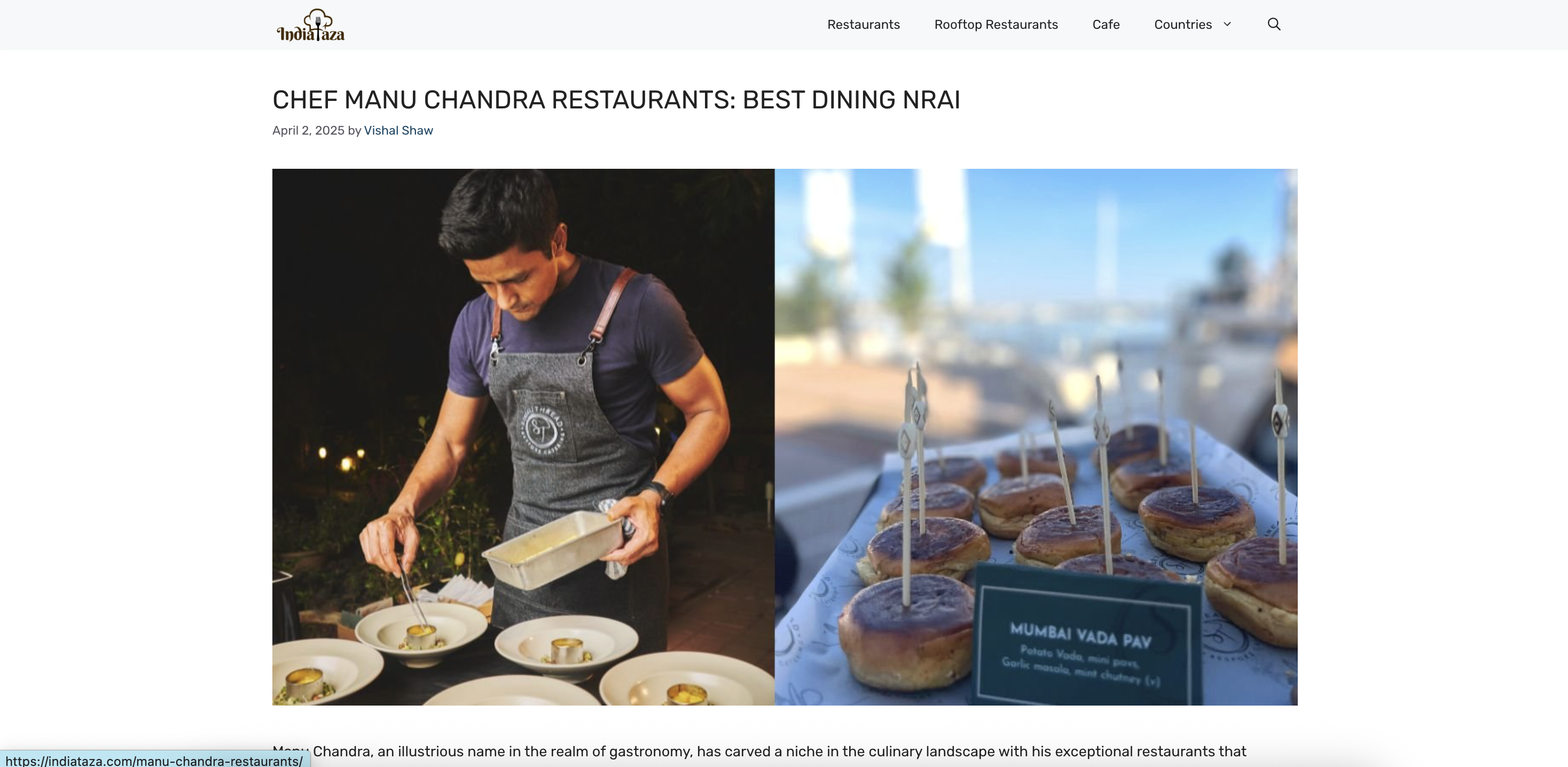 India Taza - Global Culinary Content Engine